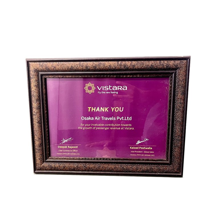 Vistara (TATA SIA) — Contribution to Passenger Revenue Growth